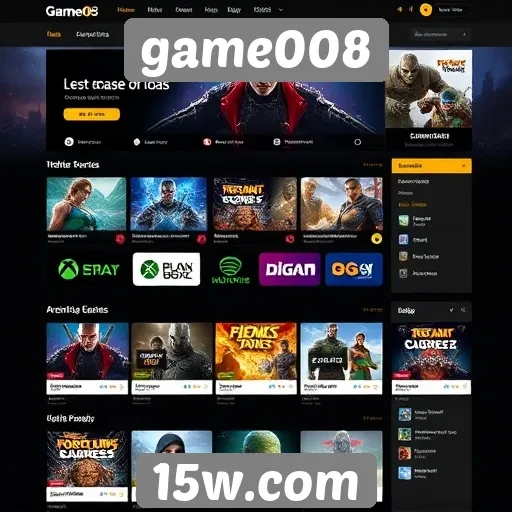 interface do site game008 recebe atualização significativa