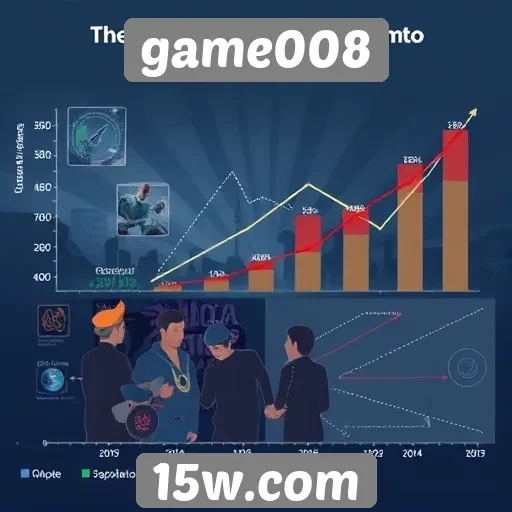 Estatísticas de crescimento de usuários no game008